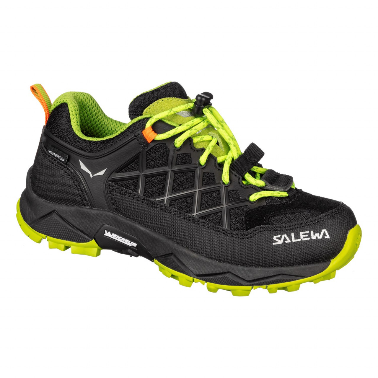 Salewa Kids Wildfire Waterproof Hiking Boots Black OGQ-807514